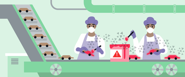 Recognize – Lead in Everyday Items- Factory Workers Painting Toys