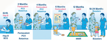 The Early Childhood Vaccine Timeline